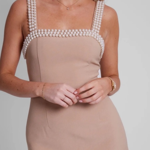 Odd Muse The Ultimate Muse Pearl Trim Mini Dress Size: XL - Picture 2 of 14